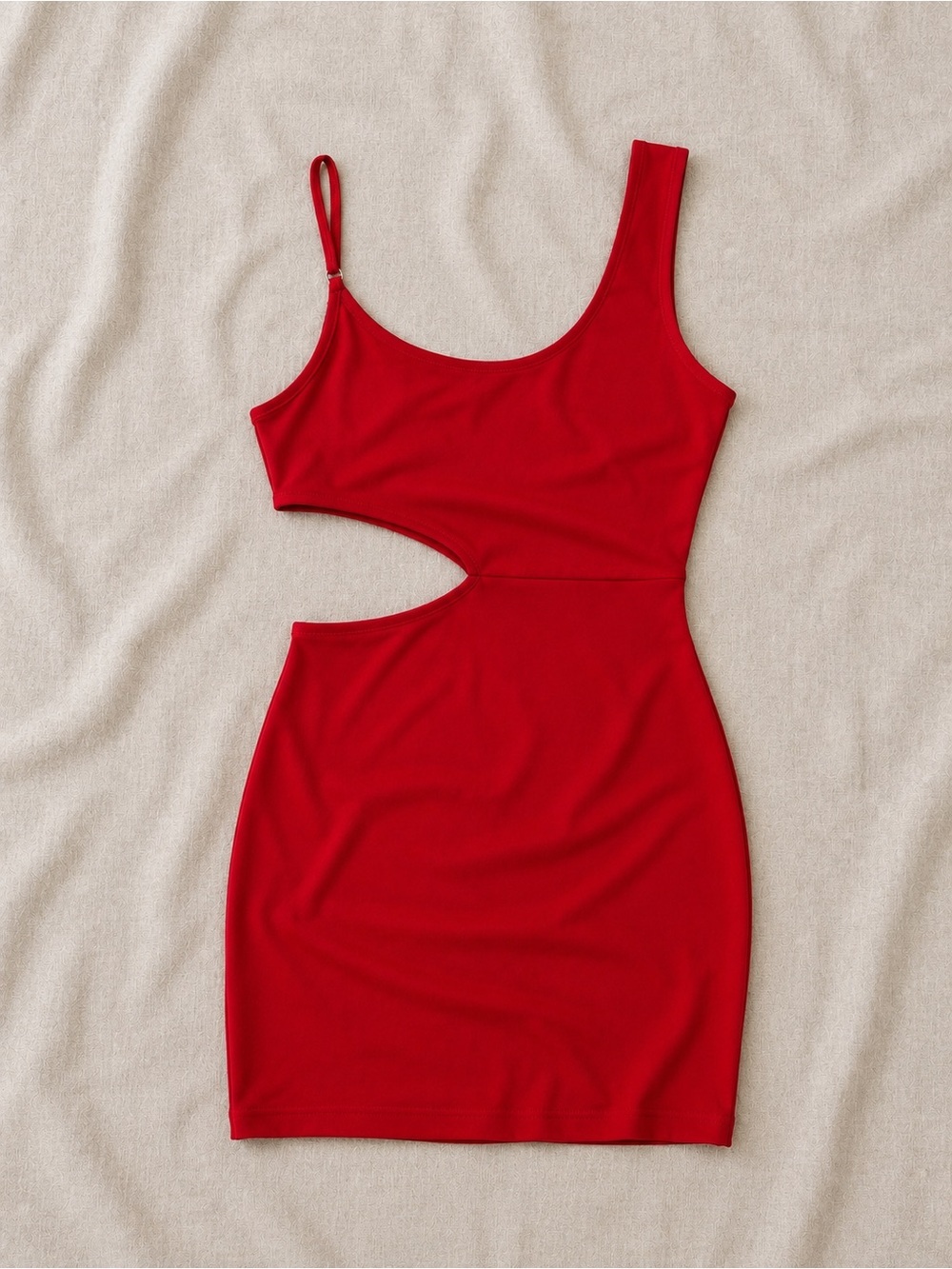 Superdown Red Cutout Bodycon Mini Dress Size Small - Picture 4 of 7